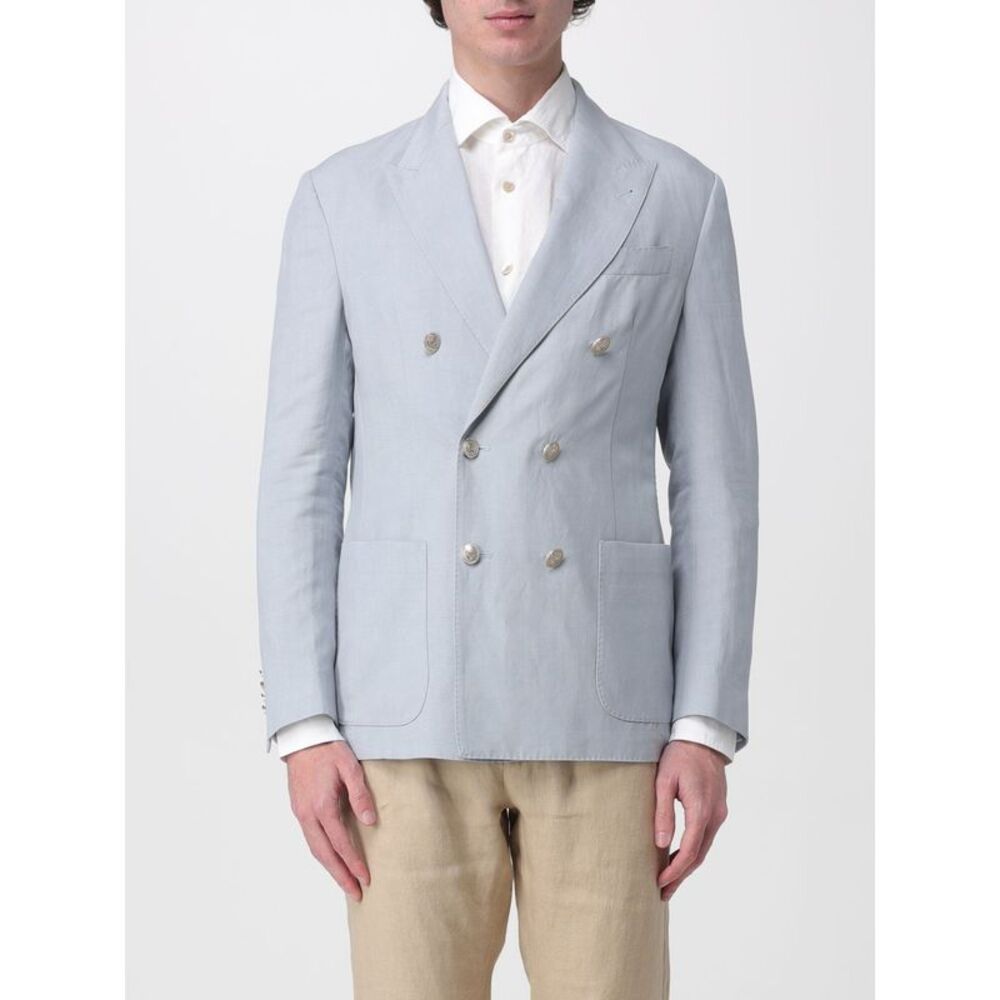 Eleventy Jacket Men Gnawed Blue